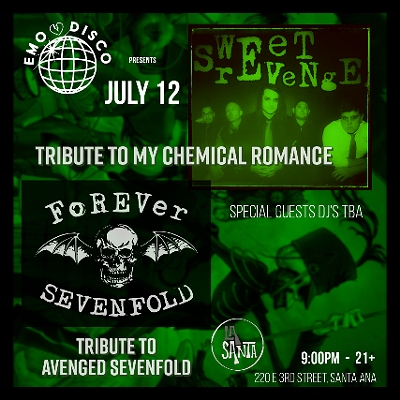 Sweet Revenge - My Chemical Romance Tribute, Forever Sevenfold - Tribute to Avenged Sevenfold